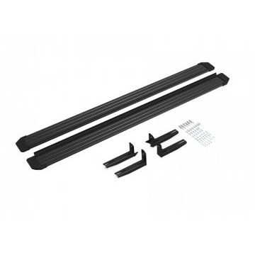 Пороги алюминиевые Slim Line Black для Great Wall Hover H3/H5/DW Hower H3/Haval H5 2010-2024