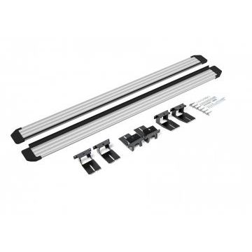 Пороги алюминиевые Slim Line Silver для Jeep Grand Cherokee 2010-2018