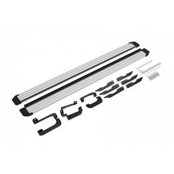 Пороги алюминиевые Slim Line Silver для Chery Tiggo 7/7 Pro/7L 2025-/8 2019-/Exeed LX 2022-/Chery Tiggo 8 Pro 2021-/Chery Tiggo 8 Pro Max 2022-/8 Pro Max Рестайлинг 2024-/Chery Tiggo 7 Pro Max 2022-2024/2024-/XCITE X-Cross 7 2024-