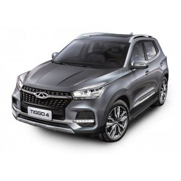 Пороги "Slim Line Black" для Chery Tiggo 4 Pro 2023-