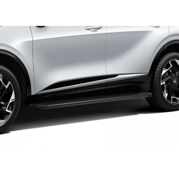 Пороги Slim Line Black для Hyundai Tucson 2021-/Kia Sportage V 2022-/Hyundai Santa Fe 2021-2024/Hyundai Santa Fe 2024-/Kia Sorento 2020-