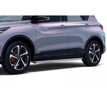 Пороги "Slim Line Silver" для Geely Coolray SX11 2018-2023/2023-/Geely Coolray 2020-2024/2024-/Belgee X50 I 2023-