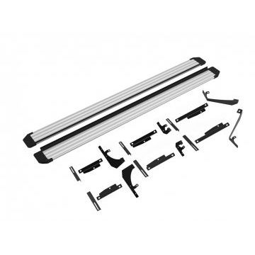 Пороги "Slim Line Silver" для Changan CS55 Plus 2021-/UNI-S 2024-