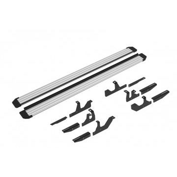Пороги "Slim Line Silver" для Geely Atlas II 2023-