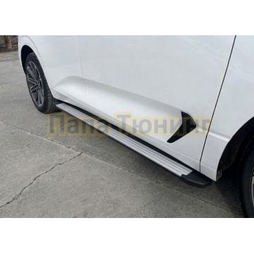 Пороги Slim Silver для Haval H6 2024-