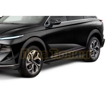 Пороги Slim Black для Haval F7/F7X 2024-