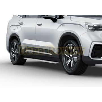 Пороги Slim Silver для Geely Okavango 2022-