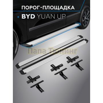 Пороги Slim Silver для BYD Yuan Up 2024-
