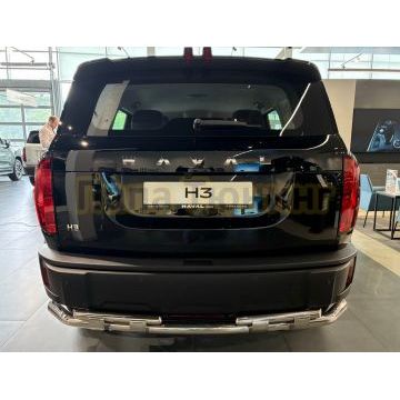Защита заднего бампера двойная с перемычками Папа Тюнинг d60/42 для HAVAL H3 Pro 2026-