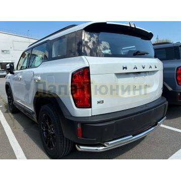 Защита заднего бампера двойная Папа Тюнинг d60/42 для HAVAL H3 Pro 2026-