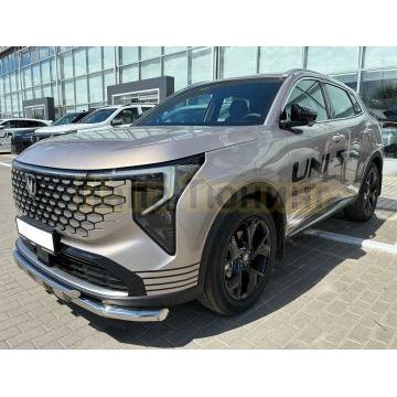 Защита переднего бампера двойная с перемычками Папа Тюнинг d60/42 для CHANGAN UNI-S 2026-