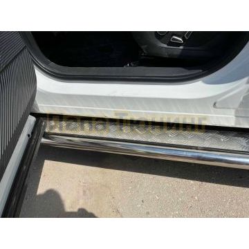Пороги с накладным листом Папа Тюнинг d53 для CHANGAN UNI-S 2026-