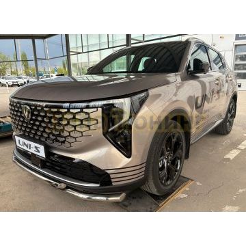 Защита переднего бампера двойная с подгибами Папа Тюнинг d60/42 для CHANGAN UNI-S 2026-