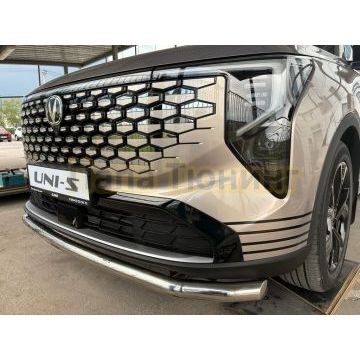 Защита переднего бампера с подгибами Папа Тюнинг d60 для CHANGAN UNI-S 2026-