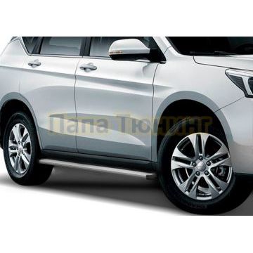 Пороги Slim Silver для Haval M6 2023-