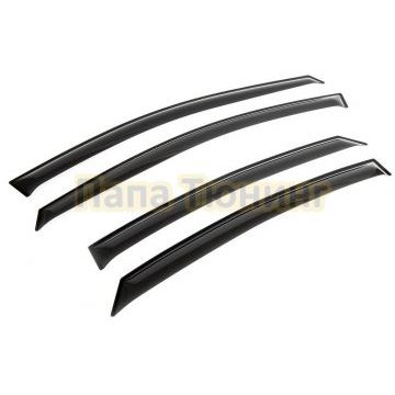 Дефлекторы окон, RIVAL, для Hyundai Elantra 2010-2016, листовой ПММА, 4шт.