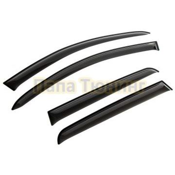 Дефлекторы окон, RIVAL, для Renault Duster 2011-2021, листовой ПММА, 4шт.