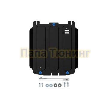 Защита КПП + комплект крепежа, Rival, Сталь,Foton Tunland G7;2023-;2,0d;4WD;АКПП