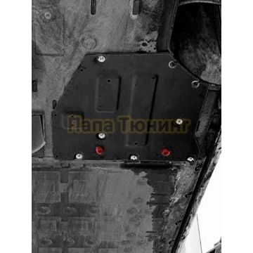 Защита кромки АКБ + комплект крепежа, АвтоБРОНЯ, Сталь,Aito M5;2024-;EV;RWD;-