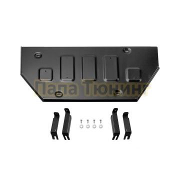 Защита топливного бака + комплект крепежа, АвтоБРОНЯ, Сталь,Aito M5;2024-;EV;RWD;-