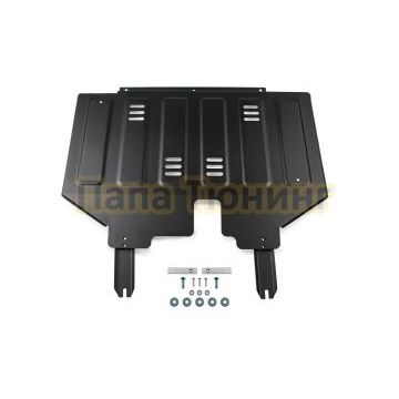 Защита картера и КПП + комплект крепежа, АвтоБРОНЯ, Сталь,Chery Tiggo 2 Pro;2024-;1,5;FWD;CVT;Chery Tiggo 2;2017-2020;1,5;FWD;МКПП