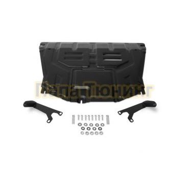 Защита картера + КПП + комплект крепежа, АвтоБРОНЯ, Сталь,KIA Soul;KIA Seltos