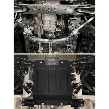 Защита КПП + комплект крепежа, АвтоБРОНЯ, Сталь,Sollers SF1;2025-;1,5;RWD;МКПП