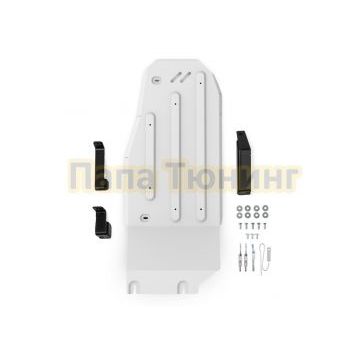 Защита картера + КПП + комлект крепежа, Rival, Алюминий 6mm, BAW BJ 212;2025;2,0(Бензин);4WD;АКПП