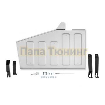 Защита топливного бака + комплект крепежа, Rival, Алюминий,Changan CS35 Max,2025-,1.5,FWD,РКПП