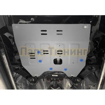Защита картера и КПП + комплект крепежа, RIVAL, Алюминий, Changan CS35 Max, 2025- , 1.5, FWD, РКПП