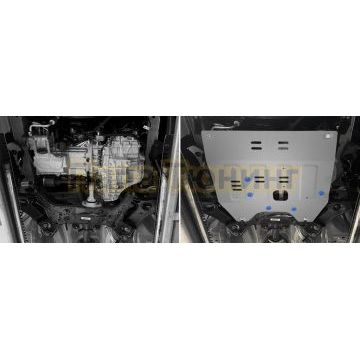 Защита картера и КПП + комплект крепежа, RIVAL, Алюминий, Changan CS35 Max, 2025- , 1.5, FWD, РКПП