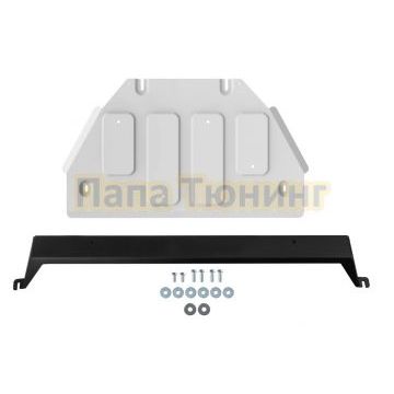 Защита РК + комплект крепежа, Rival, Алюминий,Foton Tunland V9;2024-;2.0;4WD;AКПП
