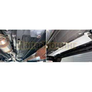 Защита топливной магистрали+ комплект крепежа, Rival, Алюминий,GAC GS4;2024-;2.;4WD;AКПП