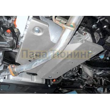Защита заднего электродвигателя + комплект крепежа, Rival, Алюминий,GAC S7;2026-;1,5 (PHEV);4WD;-