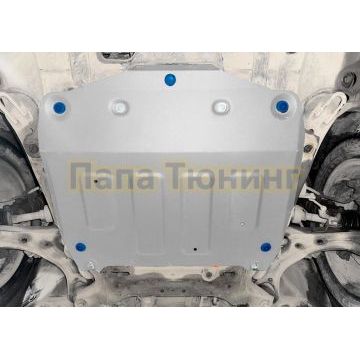Защита картера + КПП + комплект крепежа, Rival, Алюминий,  Honda Stepwgn, 2015-2017, 1,5, FWD, CVT,Honda Stepwgn, 2017-2021, 1,5, FWD, CVT.