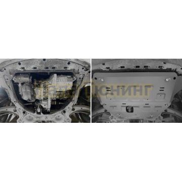Защита картера и КПП + комплект крепежа, Rival, Алюминий,Nissan Note E Power;2019-;1.2;FWD;АКПП