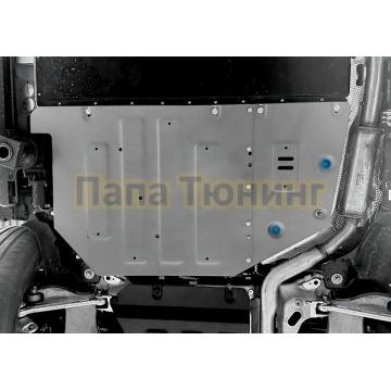 Защита топливного бака + комплект крепежа, Rival, Алюминий,Zeekr 9X(MAX; ULTRA);2025-;2,0 (PHEV);4WD;-.
