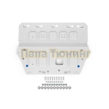 Защита картера и КПП + комплект крепежа, Rival, Алюминий,Zeekr 9X(MAX; ULTRA);2025-;2,0 (PHEV);4WD;-.