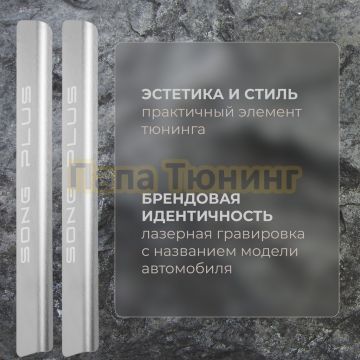 Накладки порогов Rival (4 шт.) BYD Song Plus 2023-