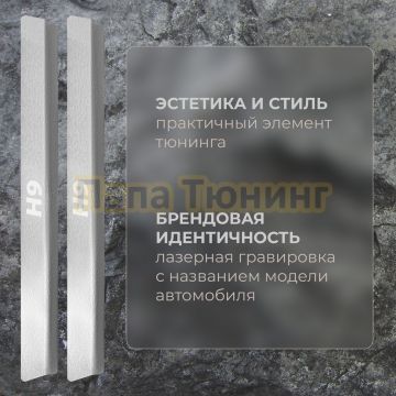 Накладки порогов Rival (4 шт.) Haval H9 2024-