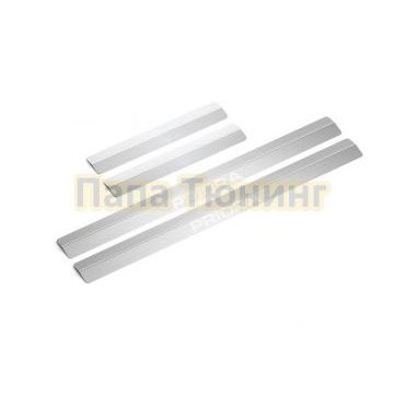Накладки порогов RIVAL (4 шт.) Lada Priora 2007- 2018