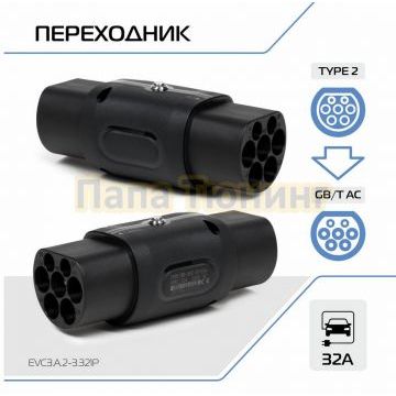Переходник со стандарта Тип 2 на Тип GB/T, 32А