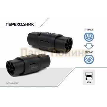 Переходник со стандарта Тип 2 на Тип GB/T, 32А