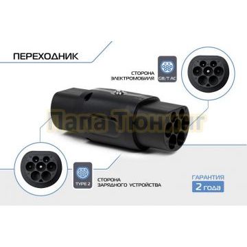 Переходник со стандарта Тип 2 на Тип GB/T, 32А