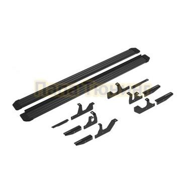 Пороги Slim Black для Geely Atlas II 2023-/Volga K40 2026-