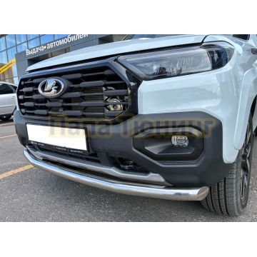 Защита переднего бампера Папа Тюнинг d60 для Niva Travel 2025-