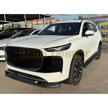 Защита переднего бампера двойная Папа Тюнинг d60/42 для Tenet T8 2025-
