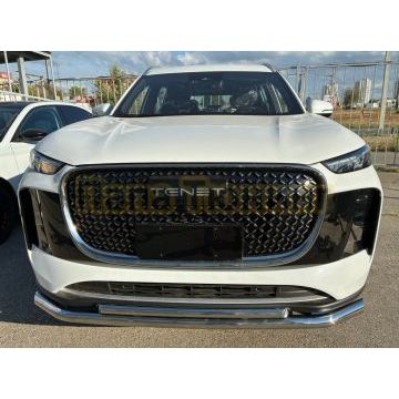 Защита переднего бампера двойная Папа Тюнинг d60/42 для Tenet T8 2025-