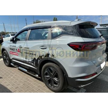 Пороги труба с проступью Папа Тюнинг d76 для Tenet T4L 2026-