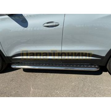Пороги с накладным листом Папа Тюнинг d53 для Tenet T4L 2026-